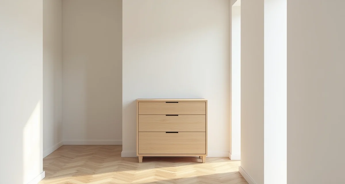 Mobiletto scarpe stretto in legno di frassino chiaro con design minimale posizionato in un corridoio luminoso