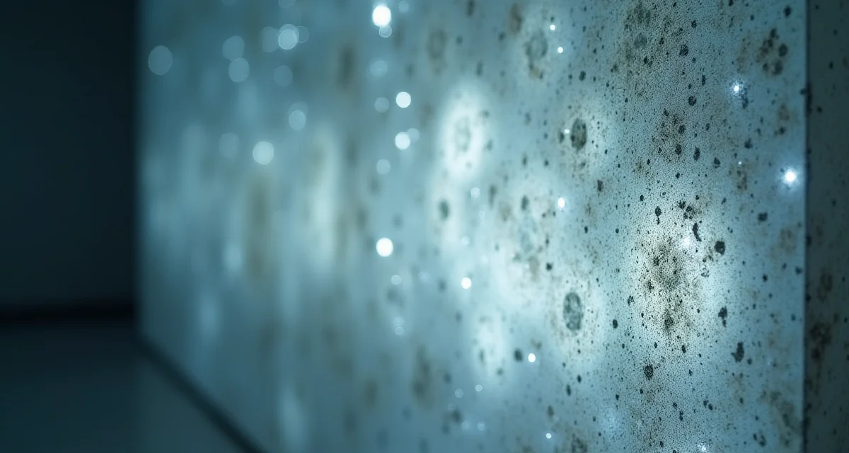 Pannello di calcestruzzo traslucido con fibre ottiche integrate che lasciano passare la luce