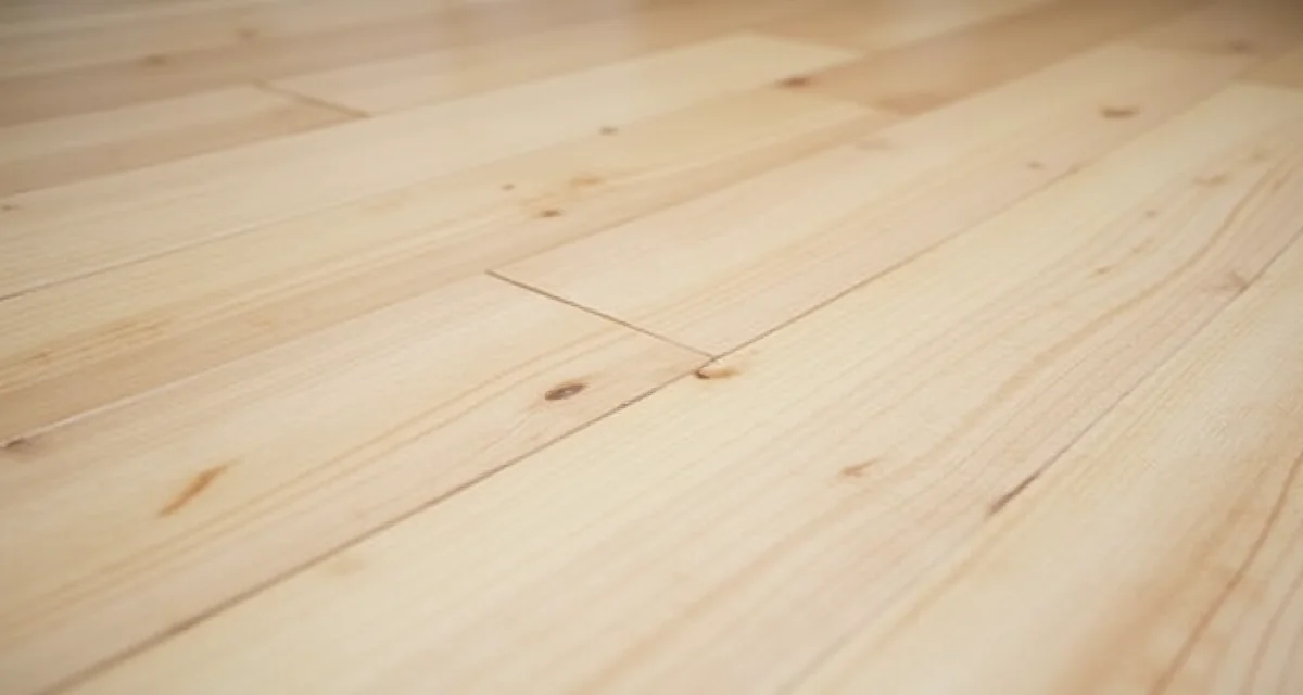 Parquet in rovere chiaro formato piccolo con finitura naturale e illuminazione soffusa per interni moderni