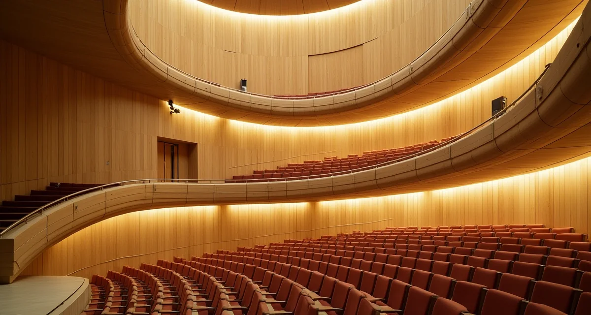 Sale a forma di scarabeo rivestiti in piombo dell'Auditorium Parco della Musica a Roma sotto la luce del giorno
