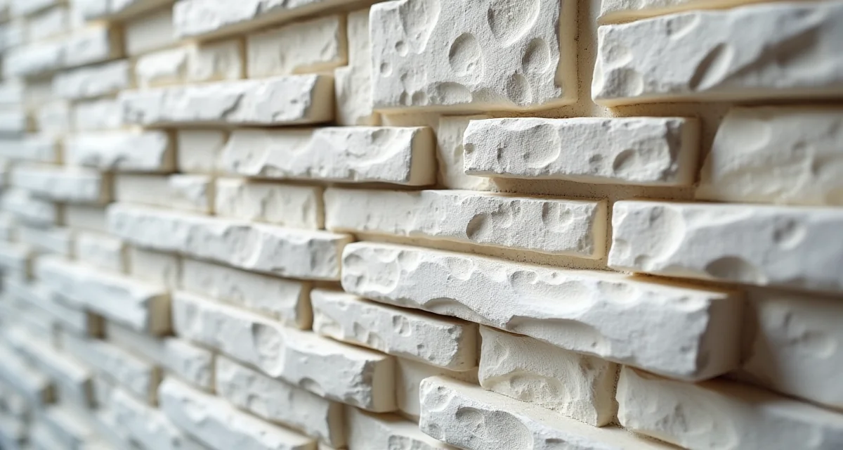 Pannello in pietra ricomposta in resina e polistirene impilato per rivestimenti decorativi
