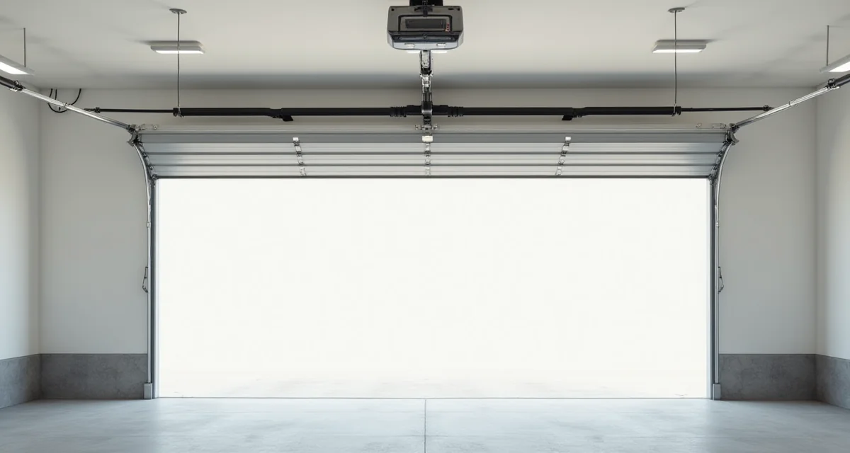 Telaio scorrevole per porta garage a soffitto in acciaio montato sul controsoffitto con luce naturale