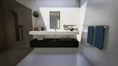bagno-resina-stile moderno-design