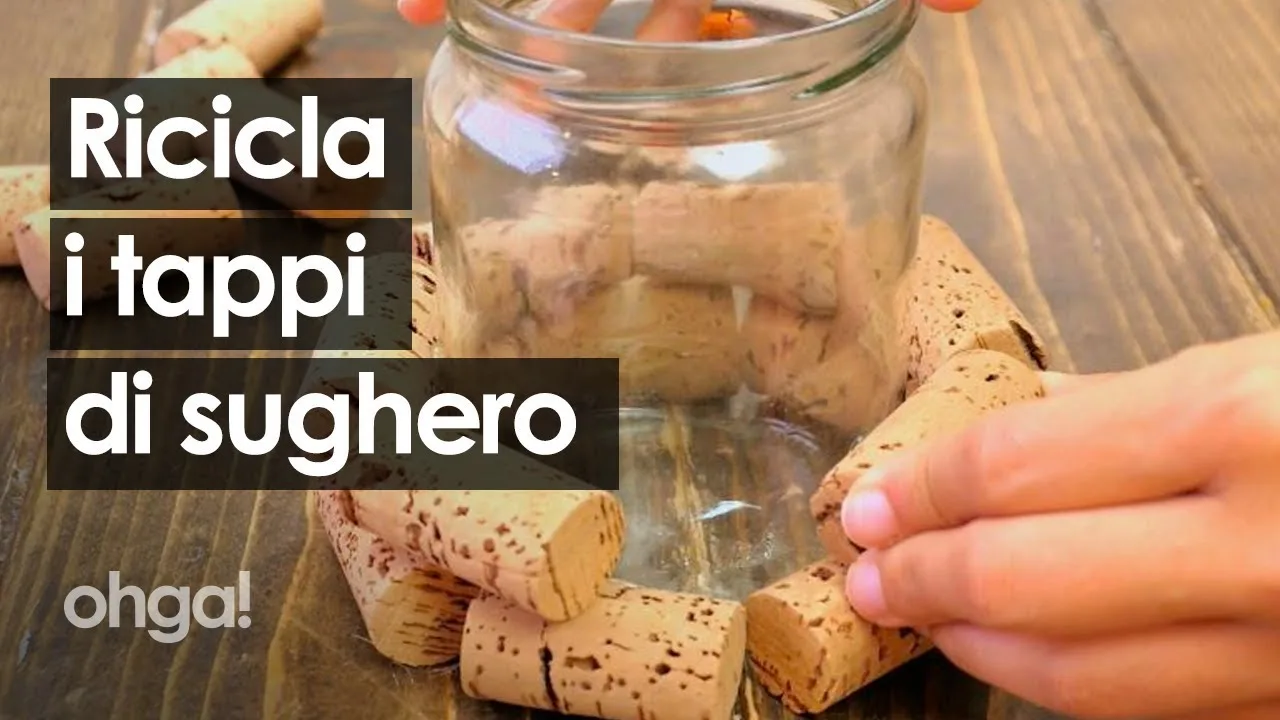 video su come riciclare i tappi di sughero