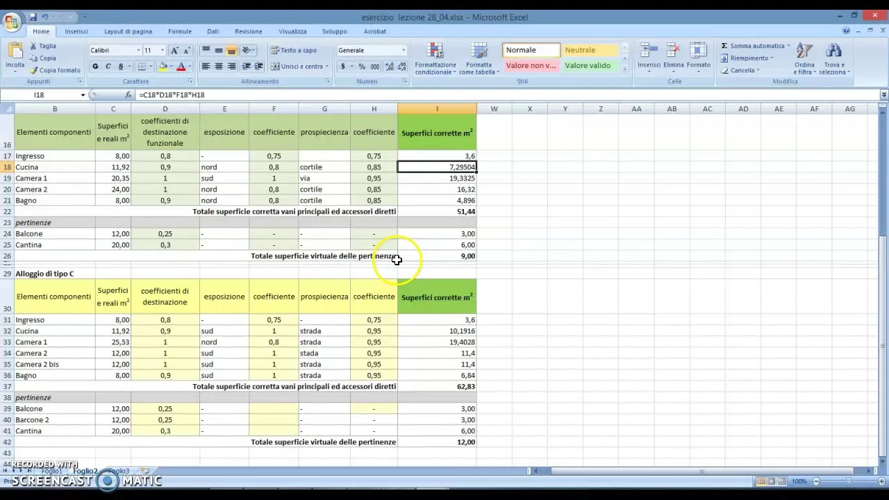 video sul calcolo dei millesimi di un appartamento