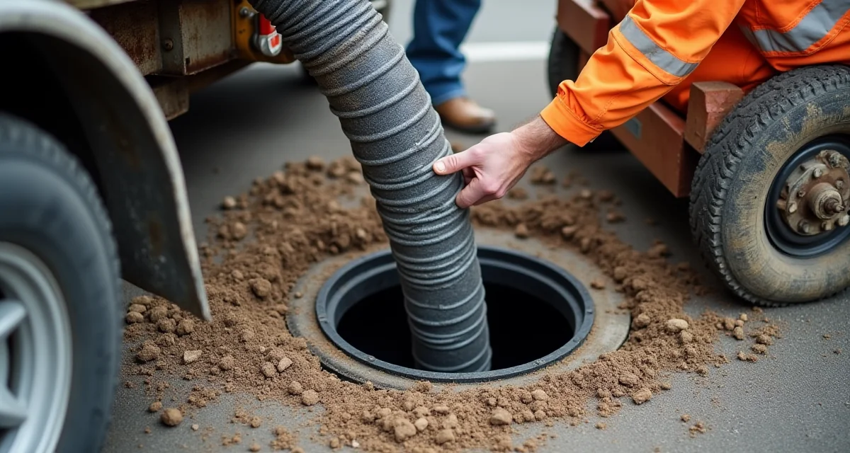 Liner impregnato di resina inserito in un pozzetto fognario durante il processo di relining
