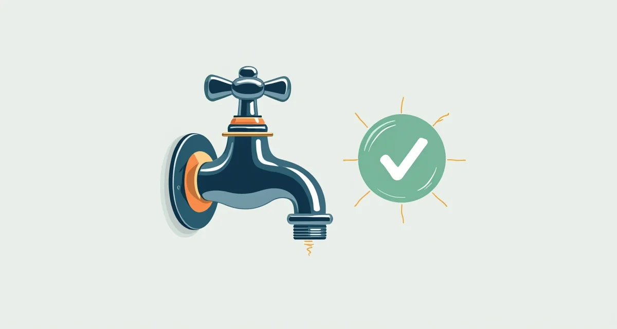 Riapri l’acqua e controlla