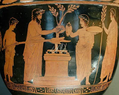 dettaglio di vaso greco